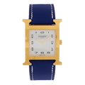 Stainless Steel Epsom 26mm Heure H Hour Quartz Watch Bleu Electrique