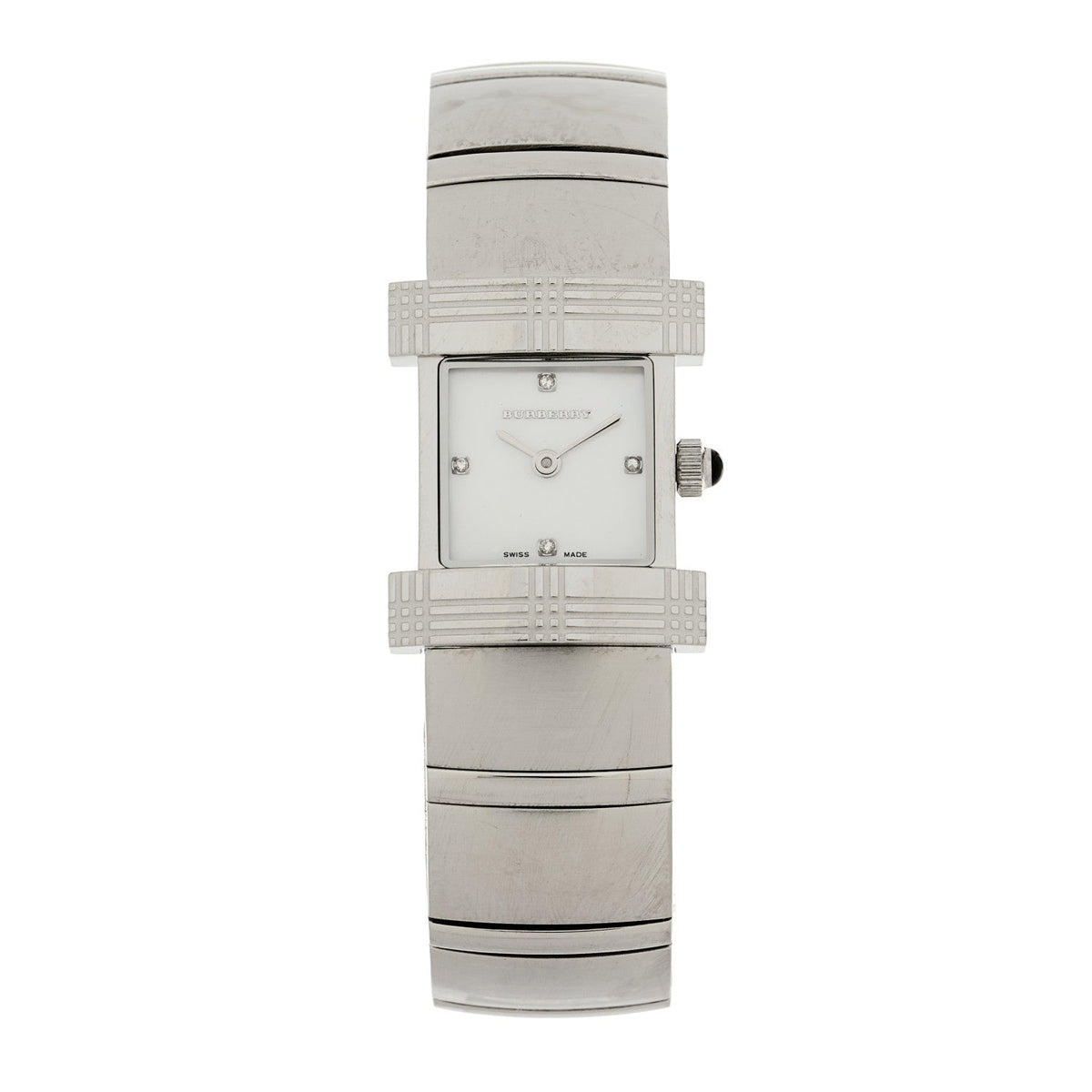 Stainless Steel Diamond Mother of Pearl 24mm Quartz Watch BU4500