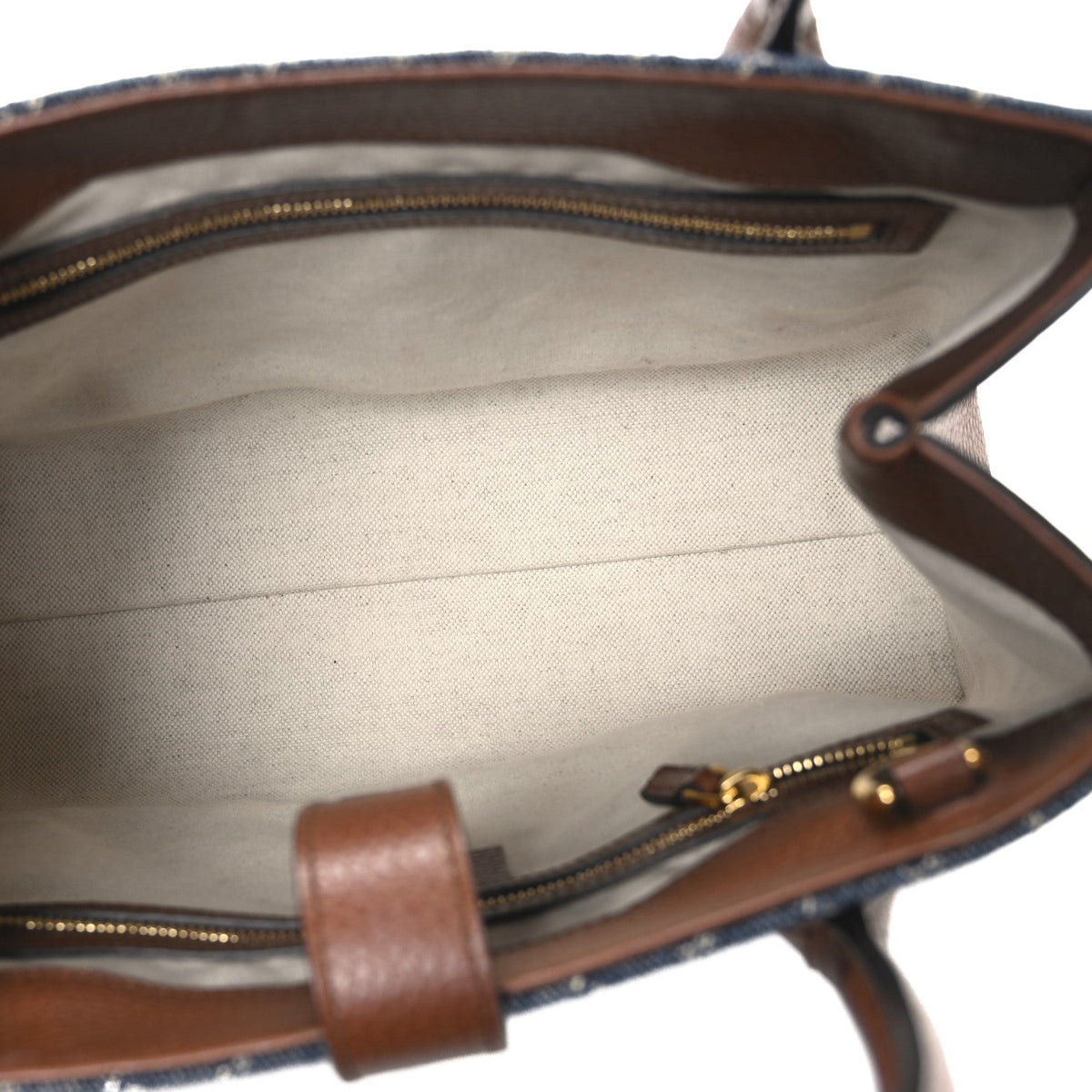 New Denim GG Monogram Dollar Calfskin Medium Jackie 1961 Tote Blue Tea Cuir Epilog