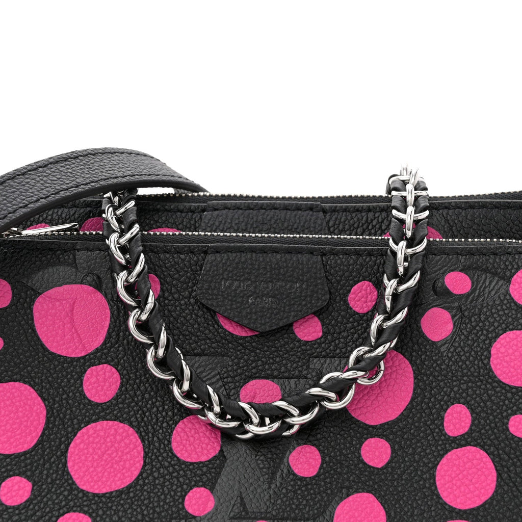 LV X YK Empreinte Multi Pochette Accessories Black Fuchsia