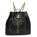 Caviar Quilted Large Chanel 25 Backpack Black