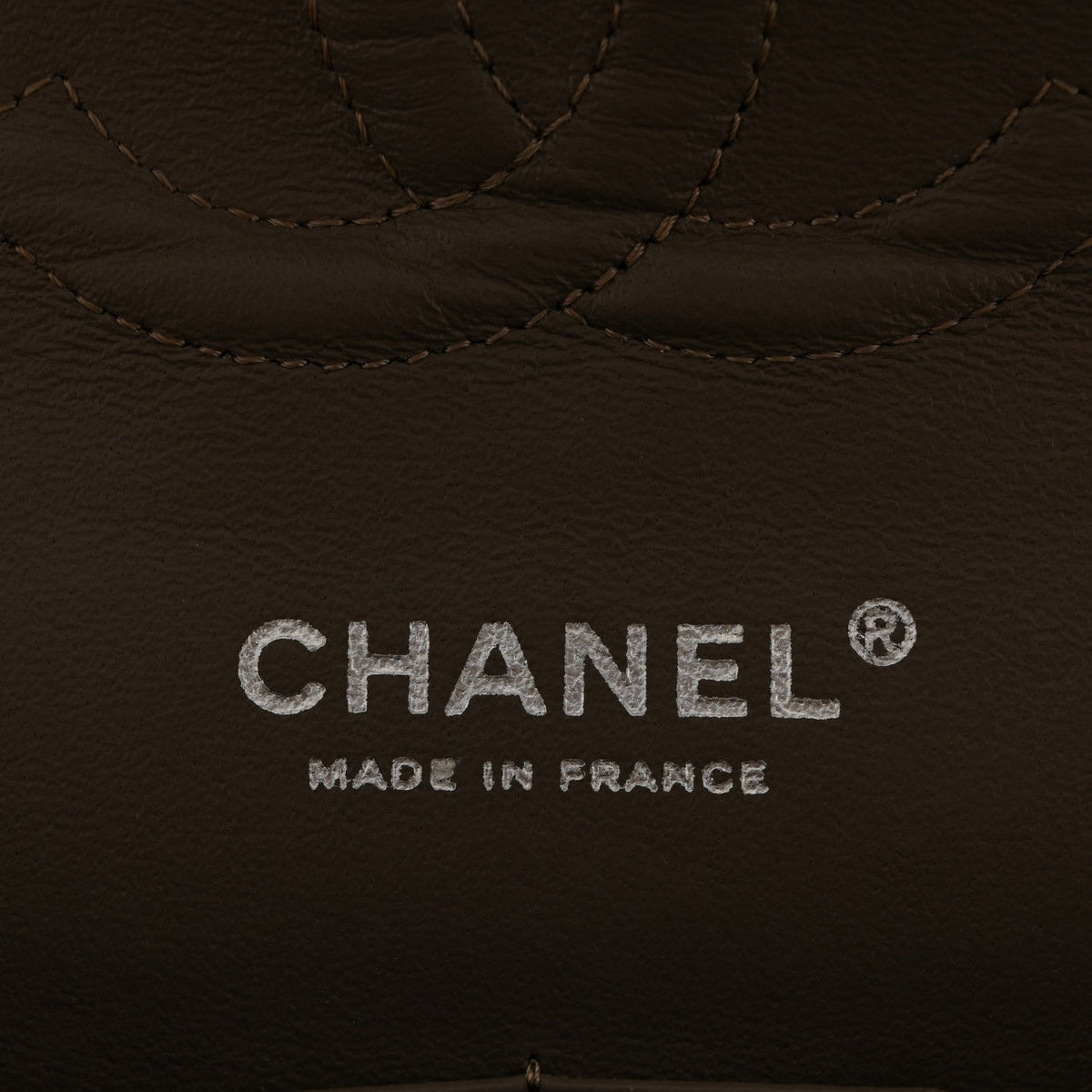 Caviar Quilted Medium Double Flap Taupe