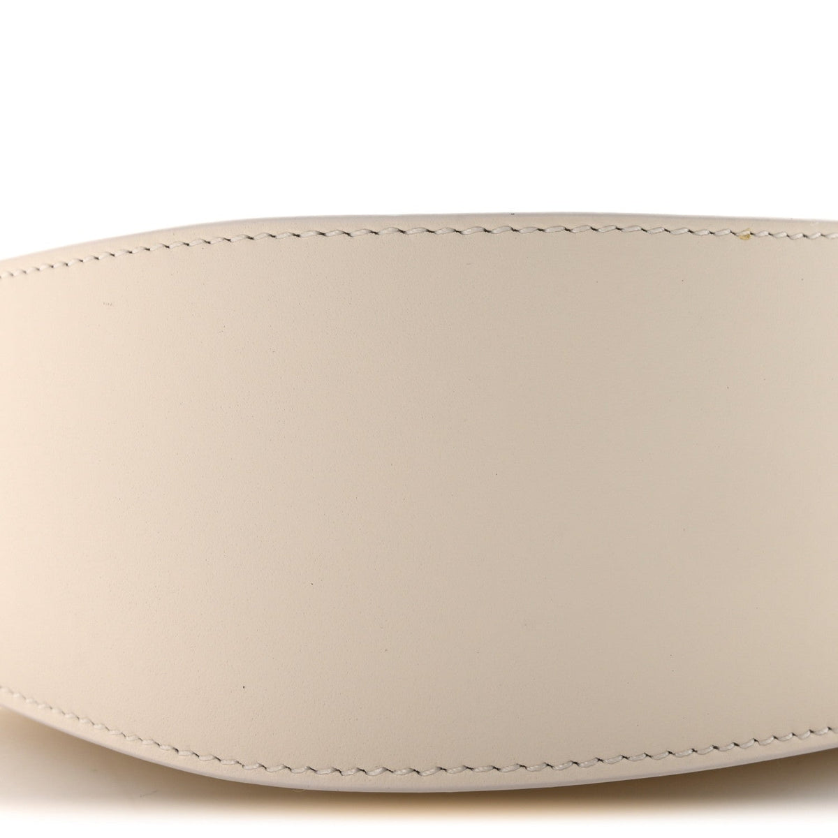 Smooth Calfskin Half Moon Shoulder Bag New Ivory