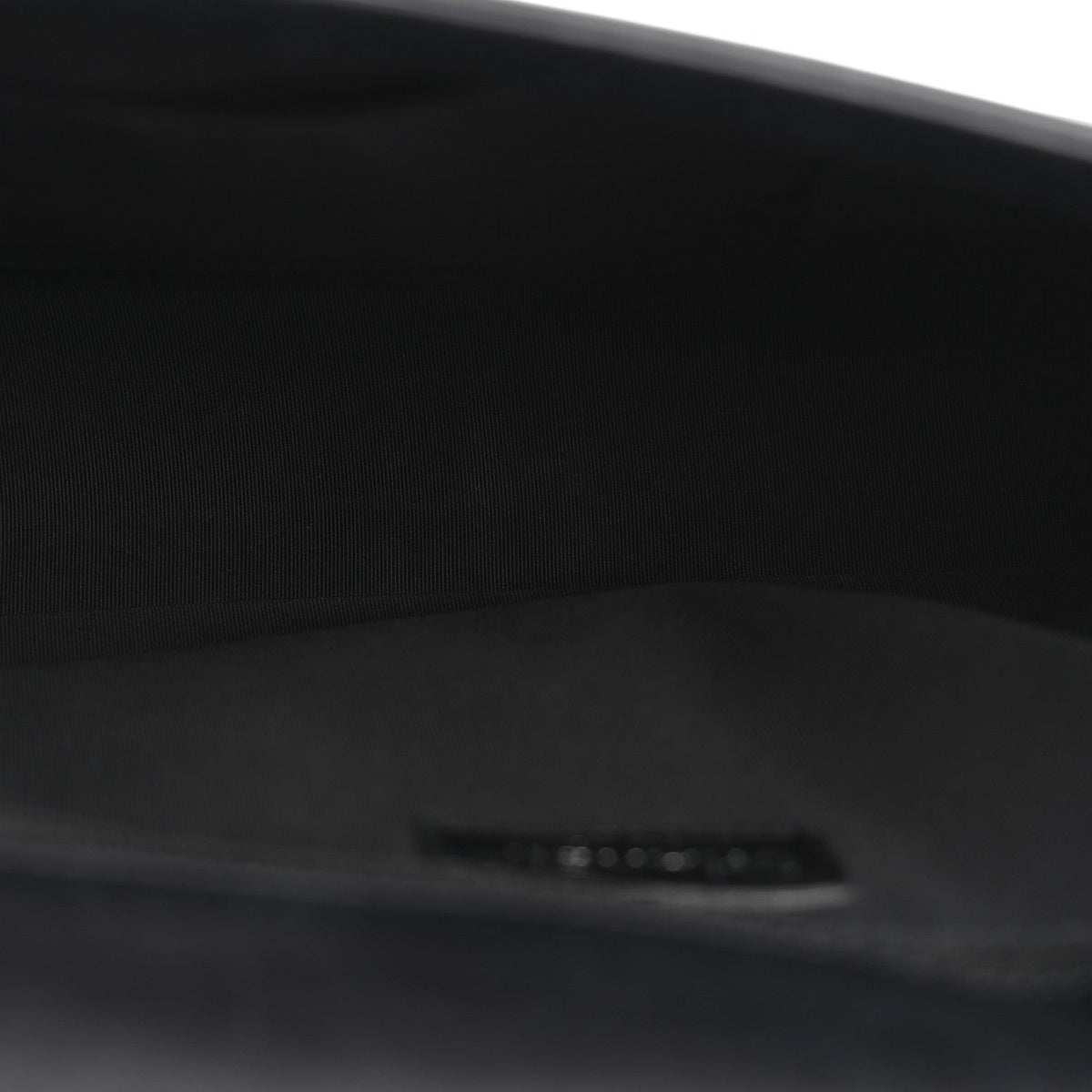 Calfskin Embossed Stitch Large Boy Flap Black