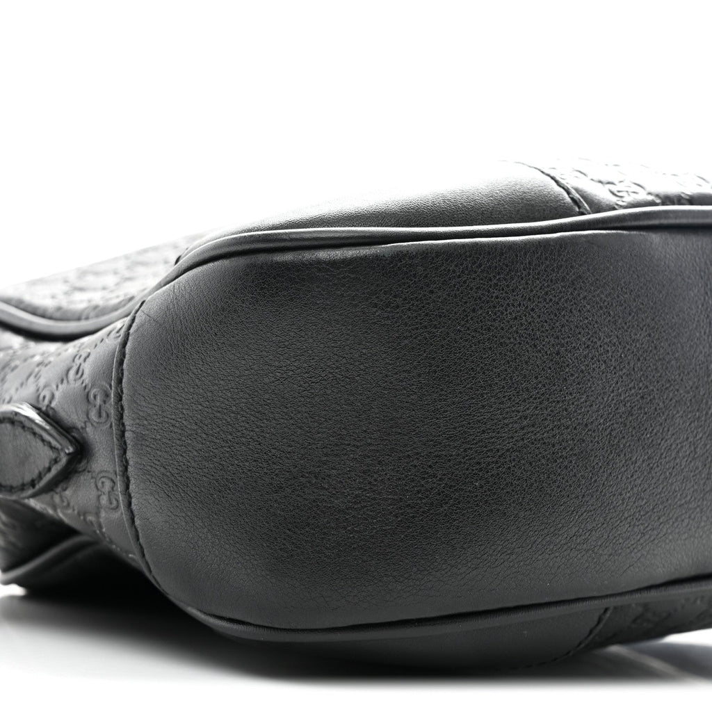 Microguccissima Mini Bree Messenger Bag Black