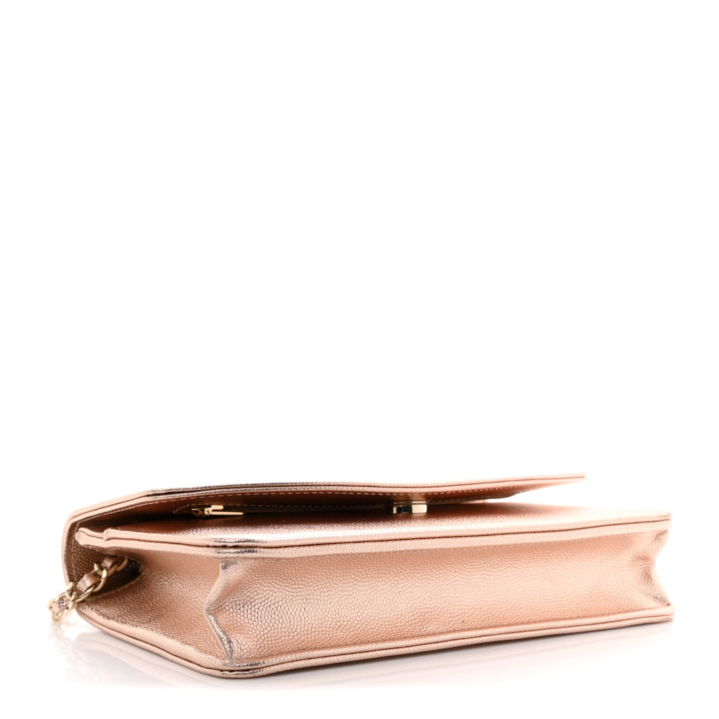 Metallic Caviar Timeless CC Wallet On Chain WOC Copper