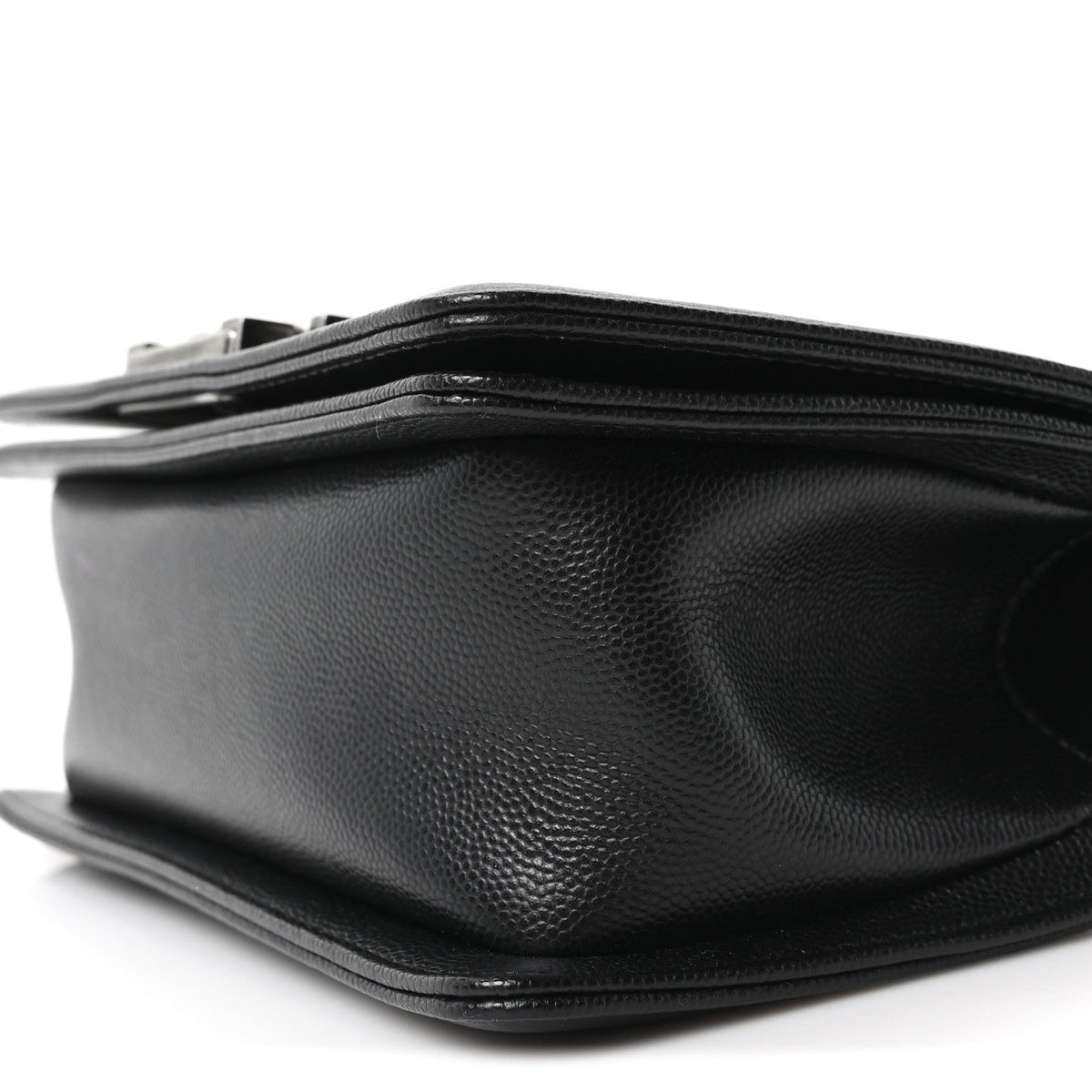 Caviar Quilted Small Boy Flap Black