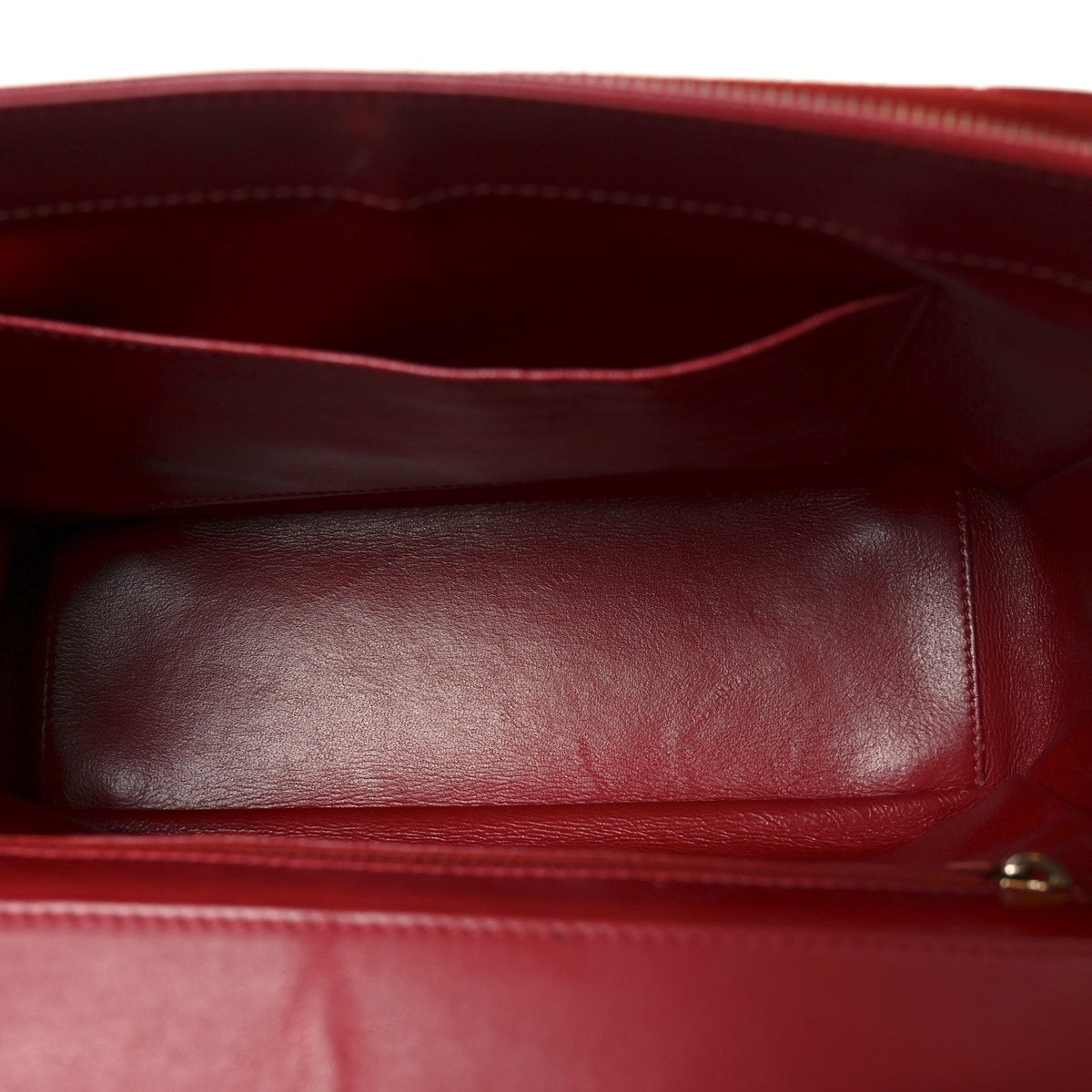 Caviar Quilted Large Business Affinity Flap Red