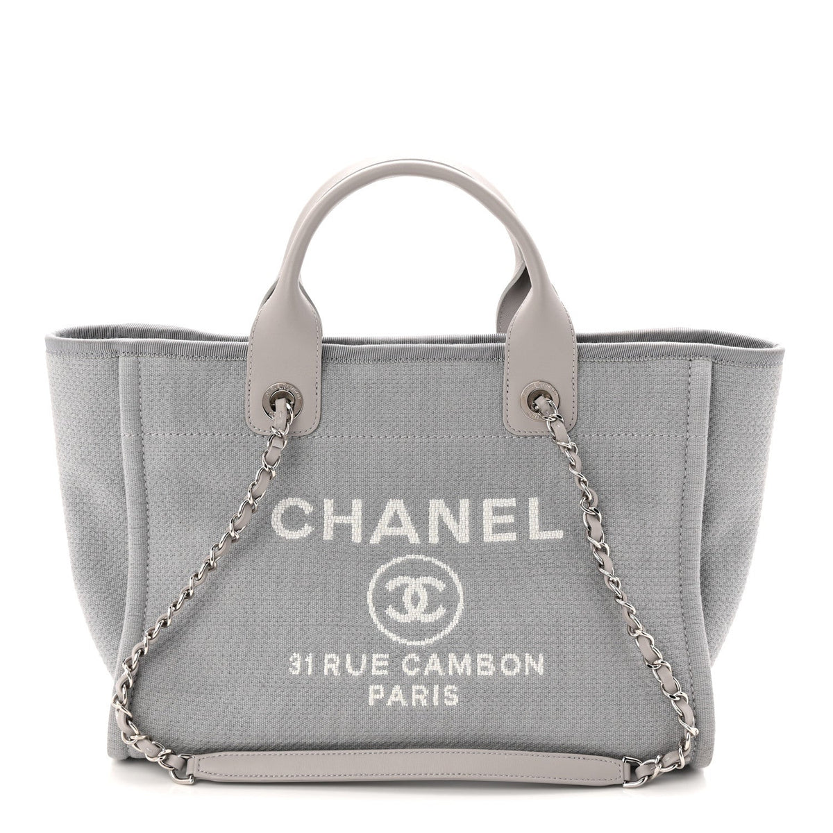 Mixed Fibers Small Deauville Tote Grey