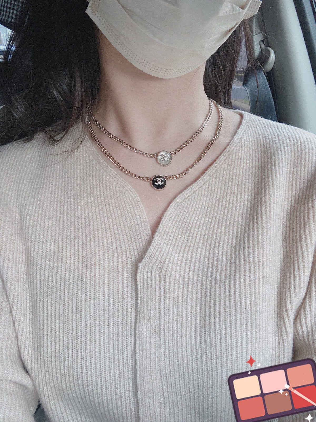 Chanel Button Necklace