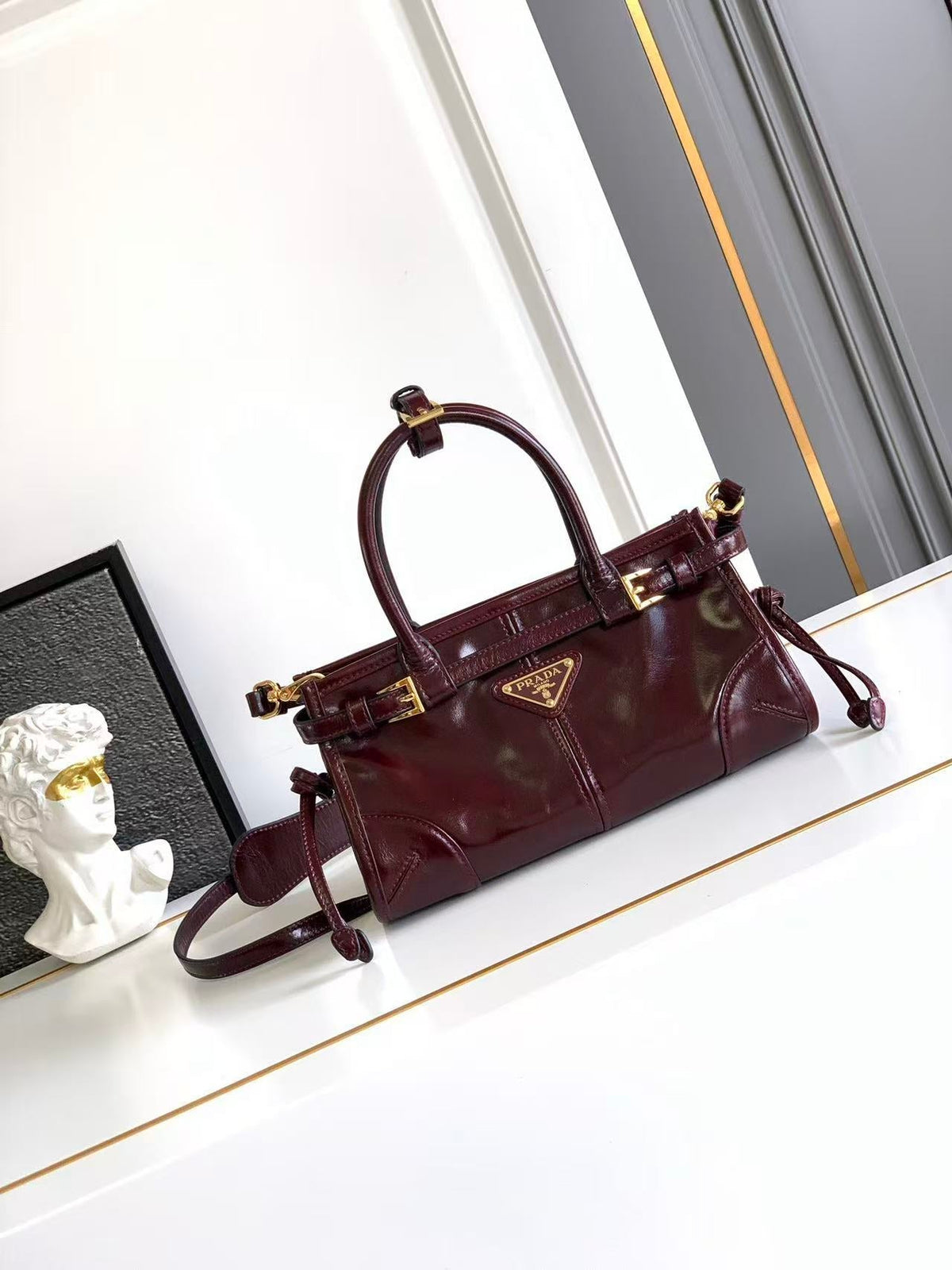 Prada Bonnie medium leather handbag