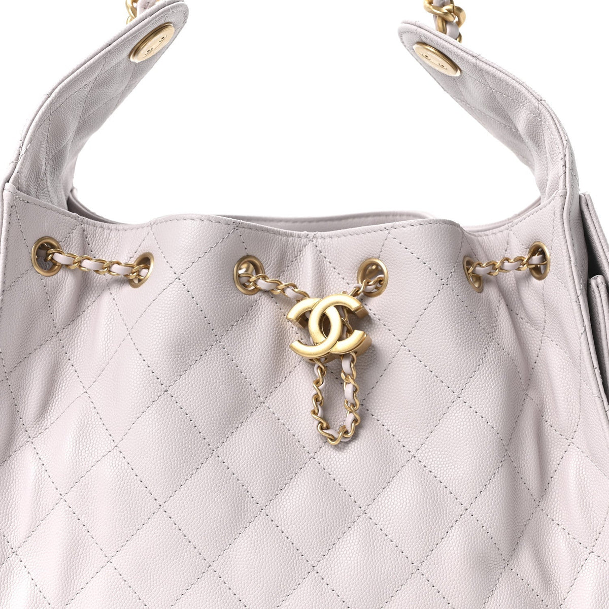 Caviar Quilted Small Chanel 25 Handbag Lilas Lilac