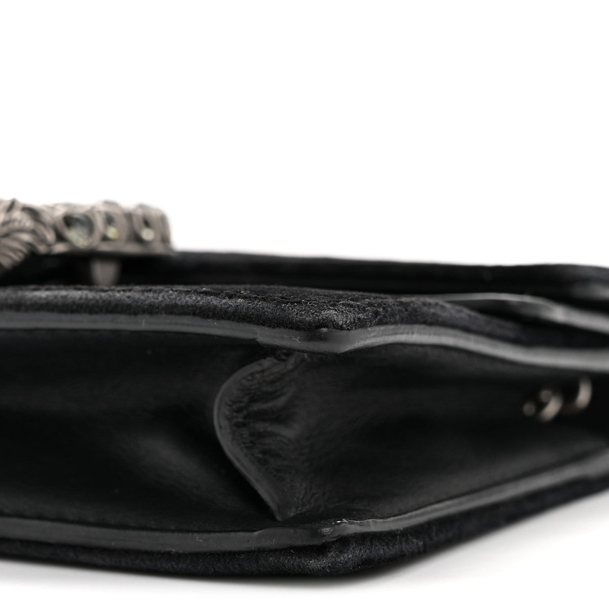 Velvet Super Mini Dionysus Shoulder Bag Black
