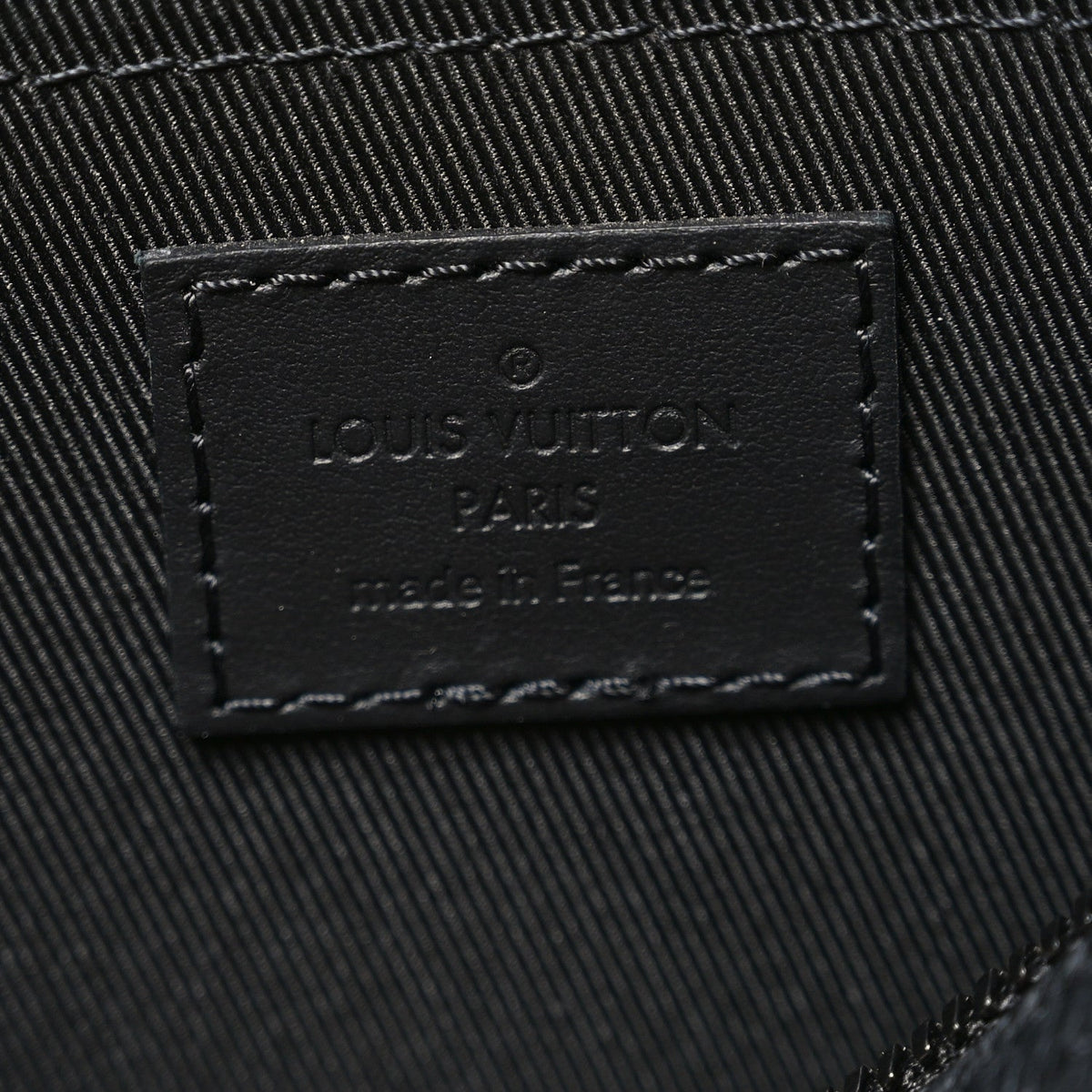 Grained Calfskin Aerogram City Keepall Black