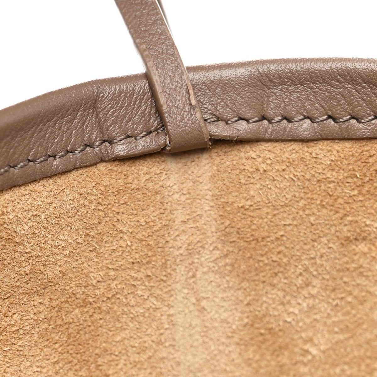 Grained Calfskin Large N/S Park Tote Dark Taupe