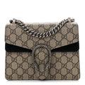 GG Supreme Monogram Mini Dionysus Shoulder Bag Black