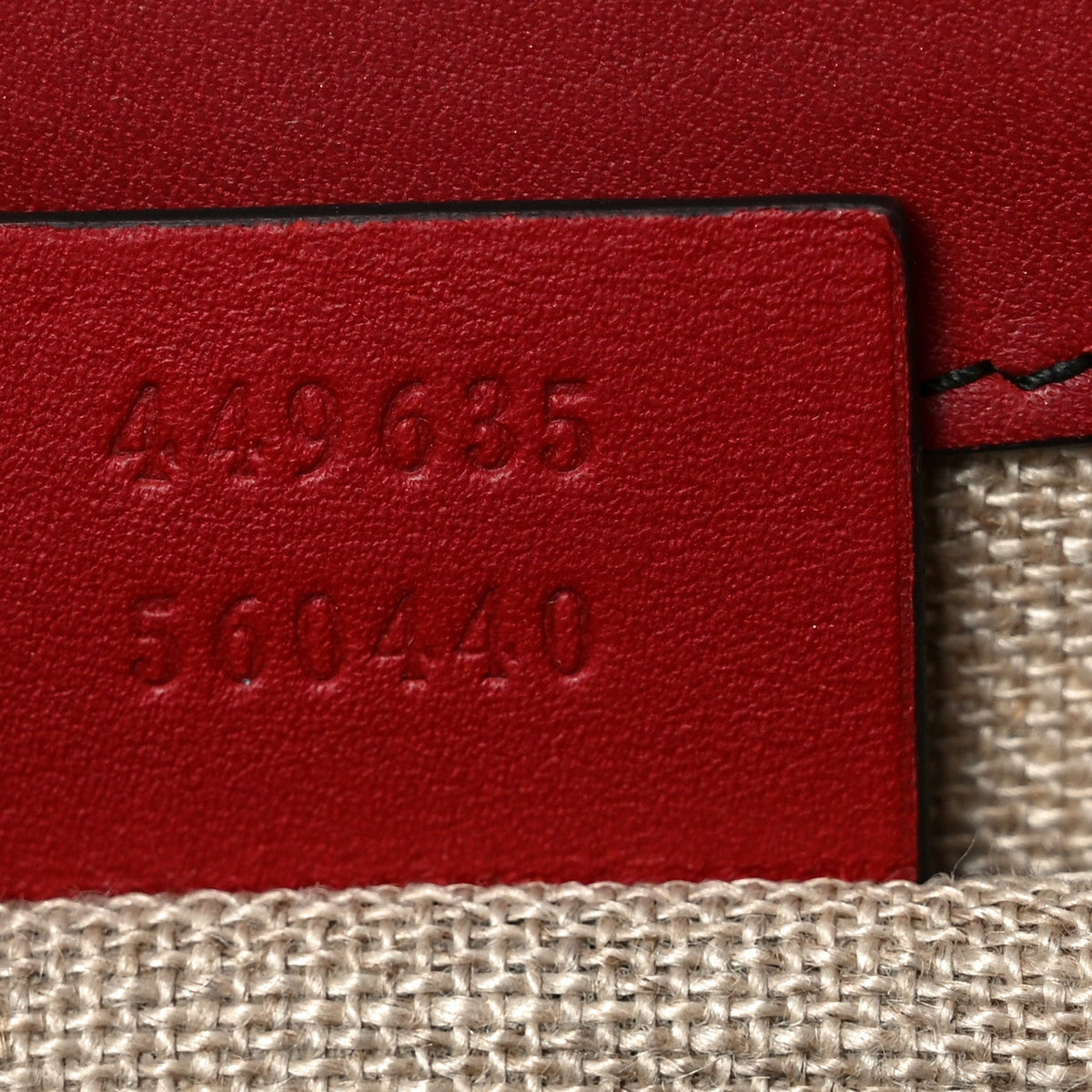 Microguccissima Medium Emily Chain Shoulder Bag Red