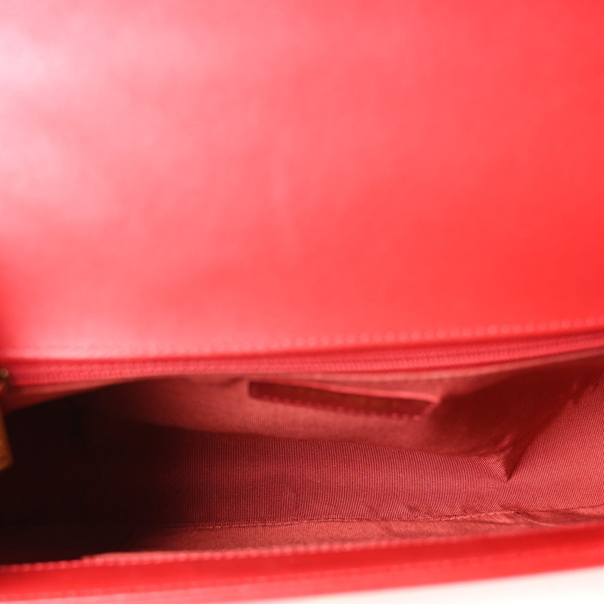 Lambskin Quilted New Medium Boy Flap Red