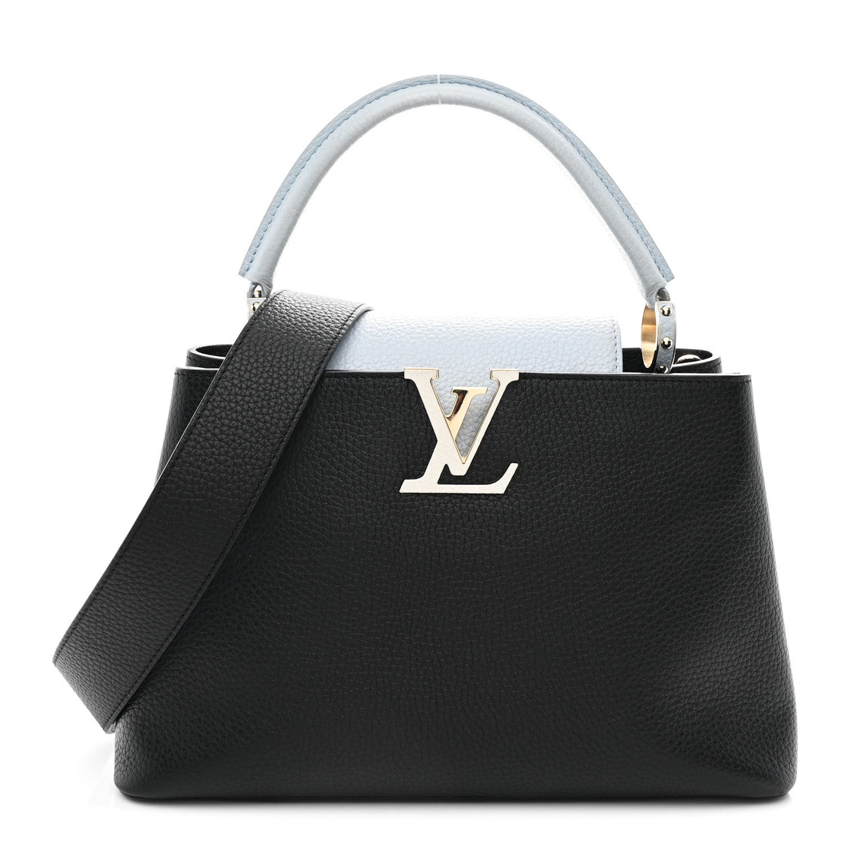 Taurillon Capucines MM Black Blue White