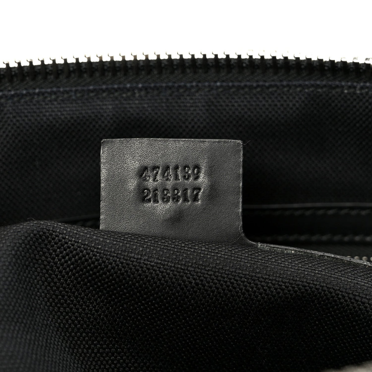 Soft GG Supreme Monogram Appia Calfskin Web East West Messenger Bag Black Grey