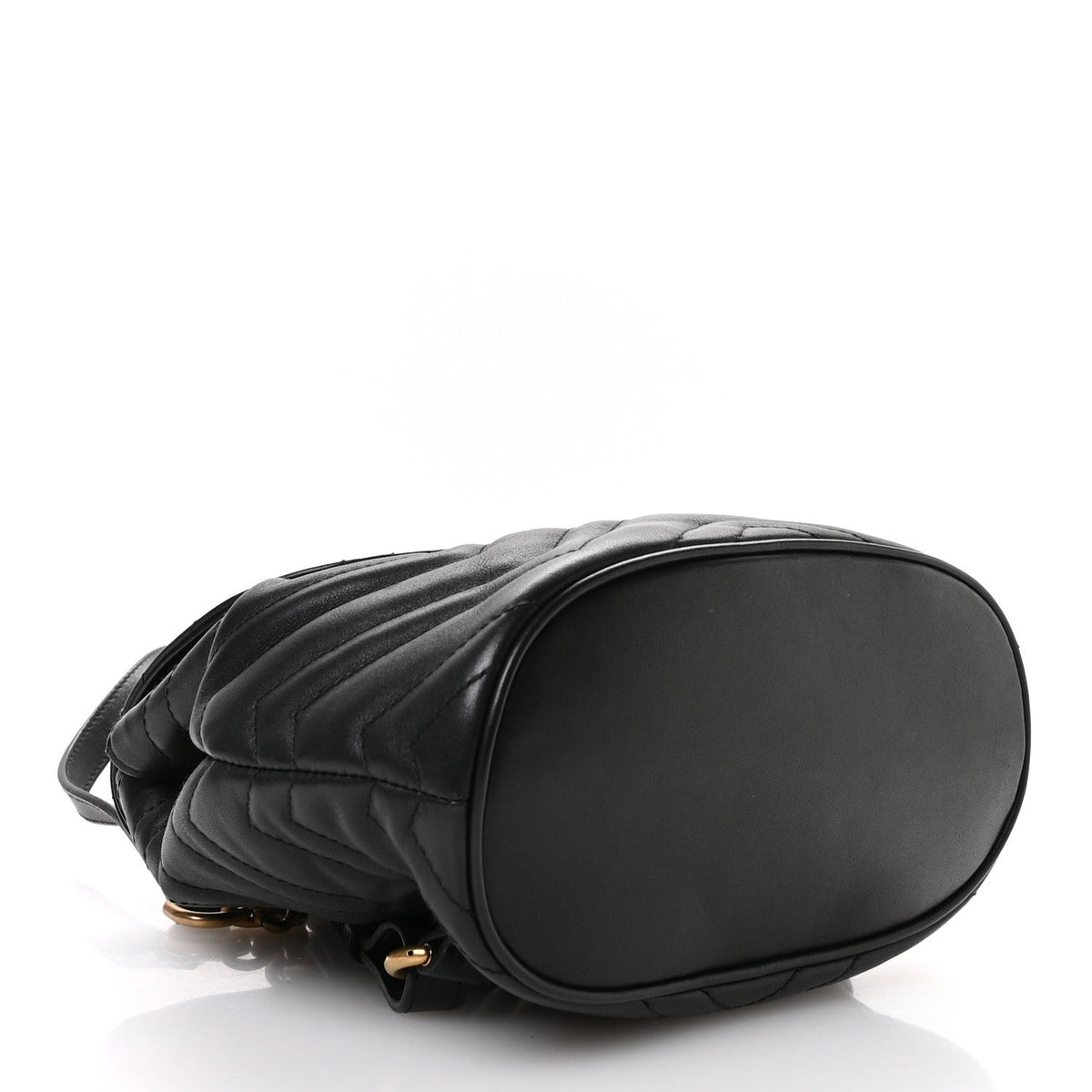 Calfskin Matelasse GG Marmont Flap Backpack Black