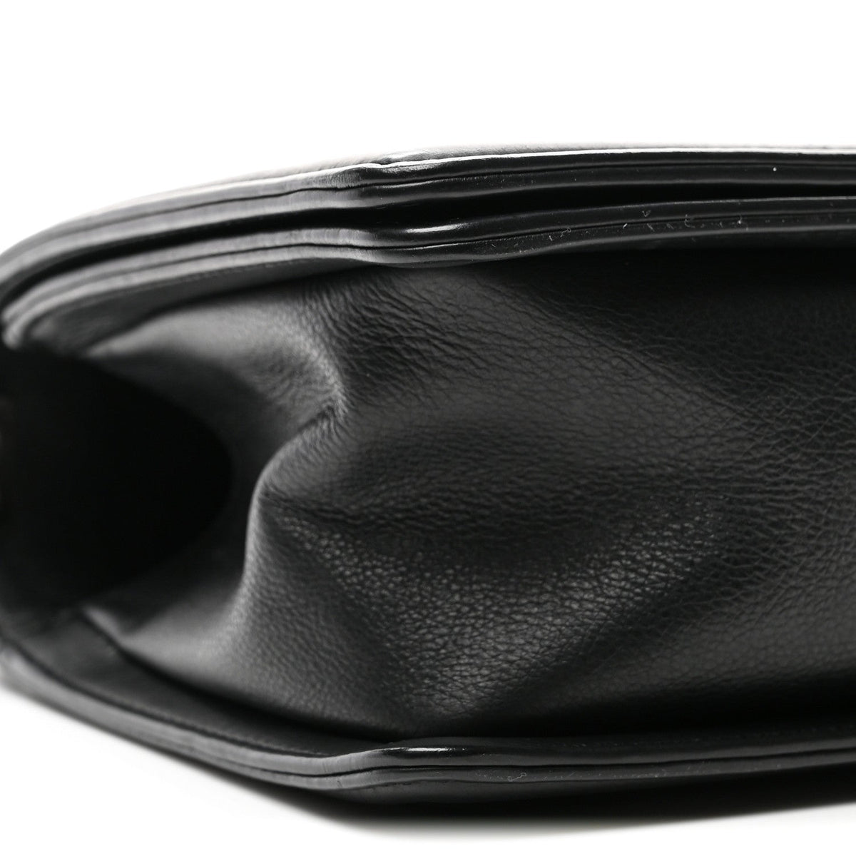 Calfskin Quilted Medium Boy Flap Black