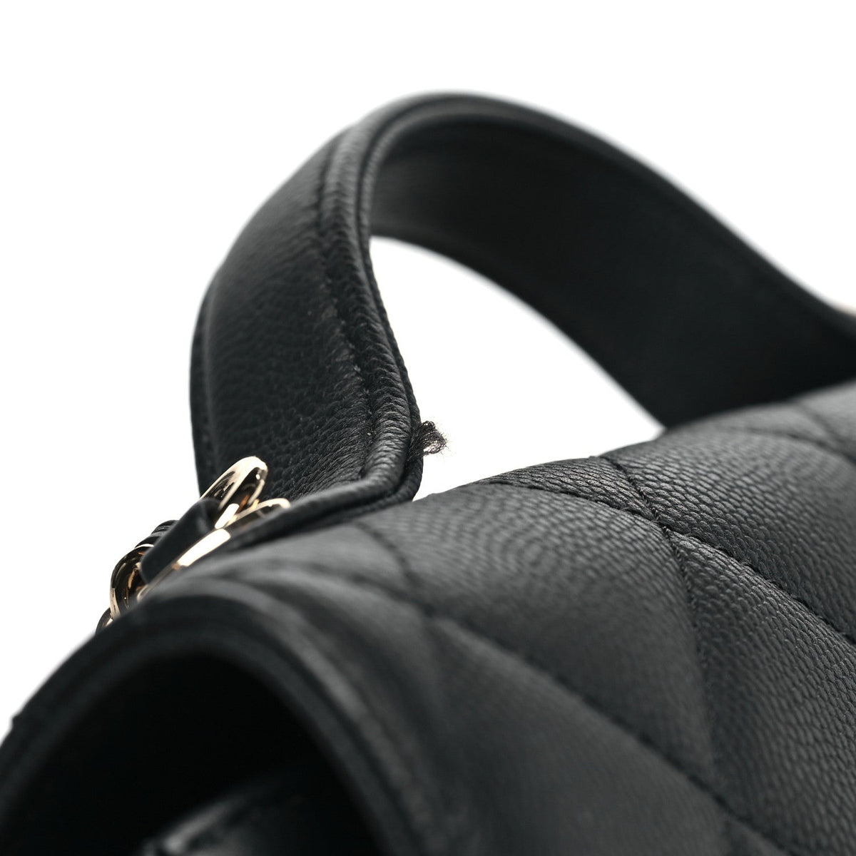 Caviar Quilted Small Business Affinity Flap Black
