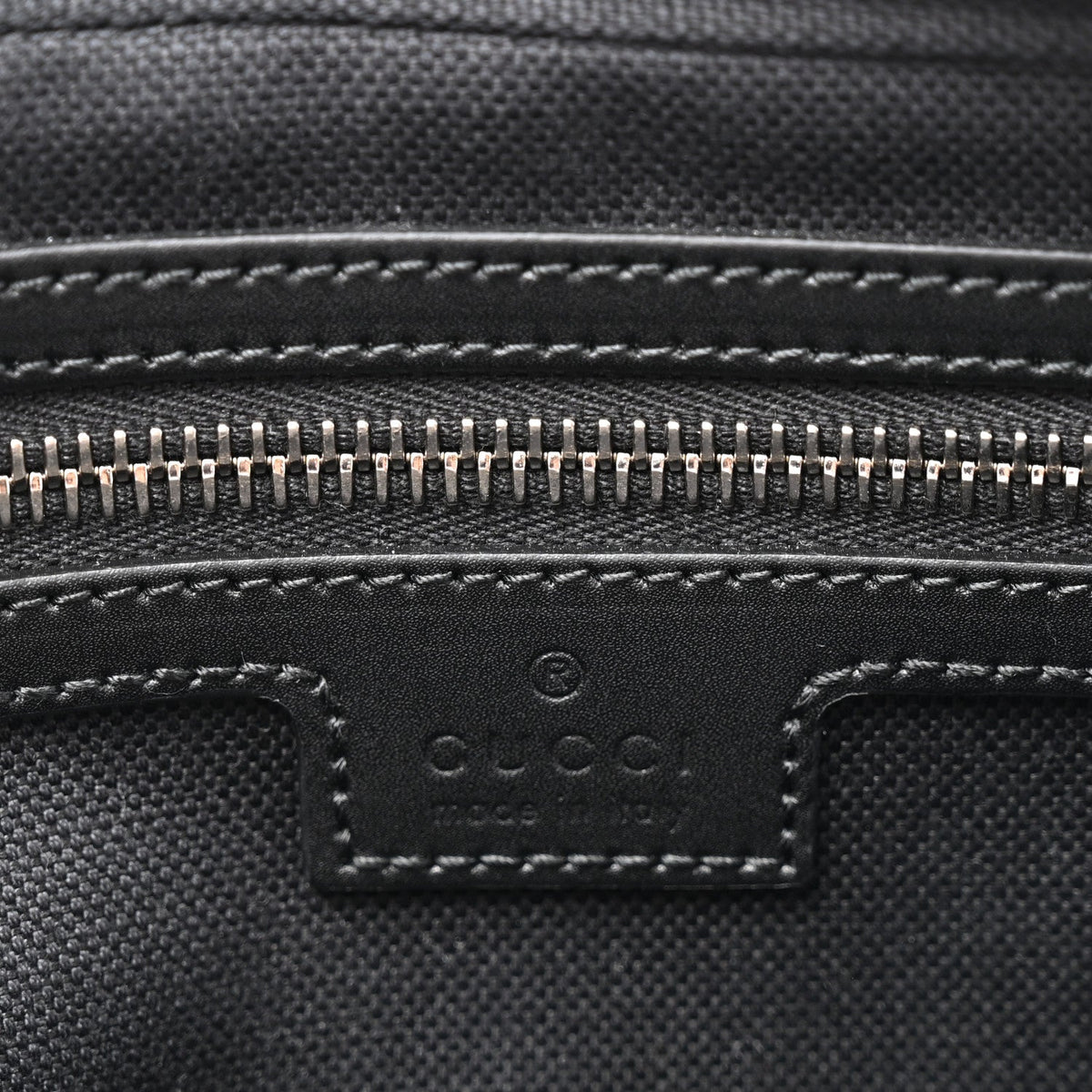 Soft GG Supreme Monogram Web Belt Bag Black Grey