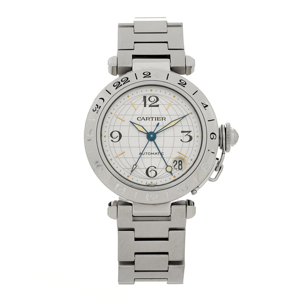 Stainless Steel 35mm Pasha GMT Automatic Watch