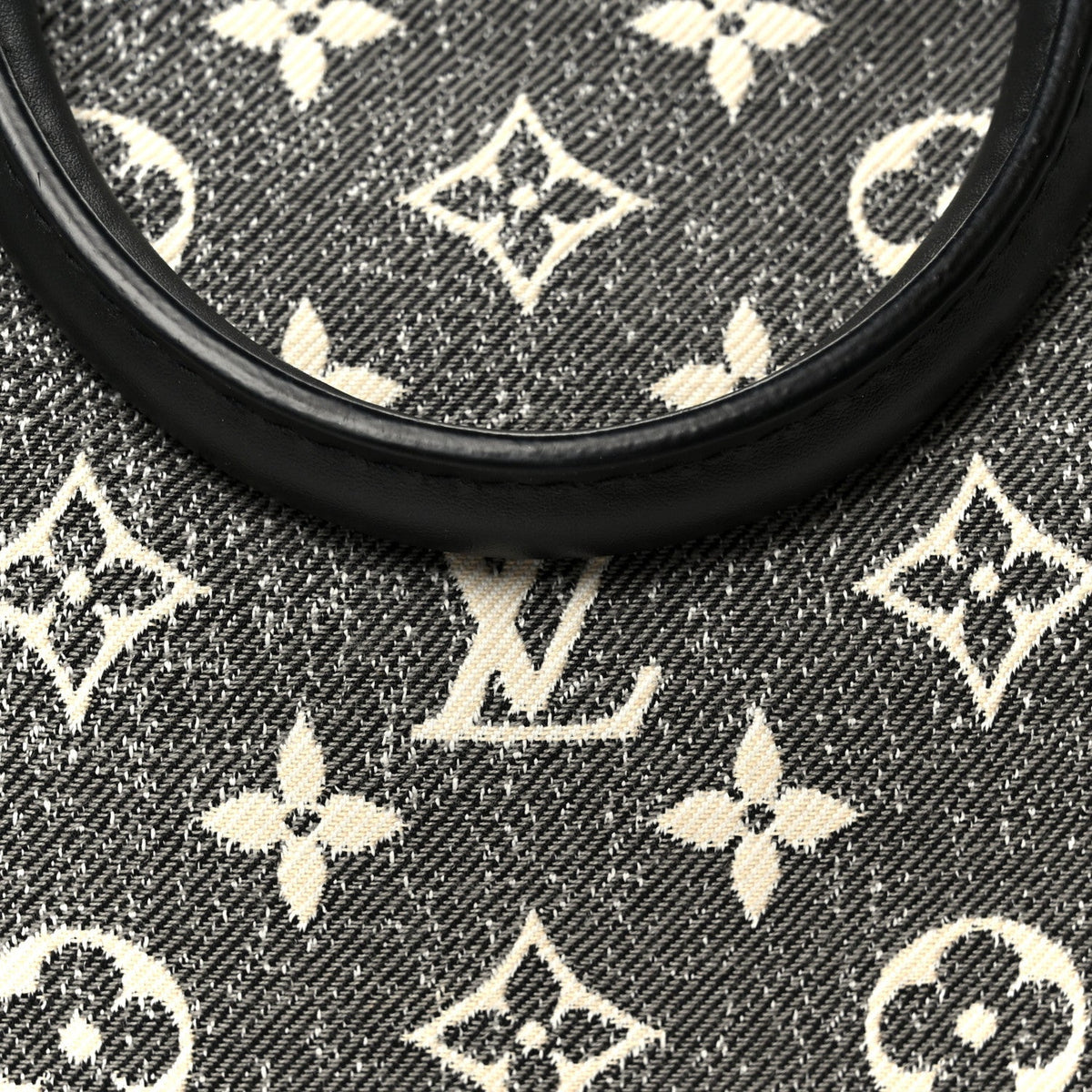 Denim Monogram Jacquard Speedy Bandouliere 25 Black