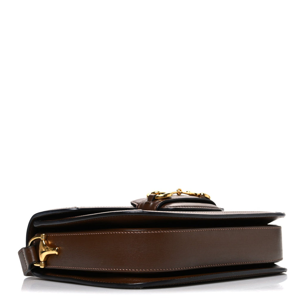 GG Supreme Monogram Horsebit 1955 Shoulder Bag Beige Brown Sugar