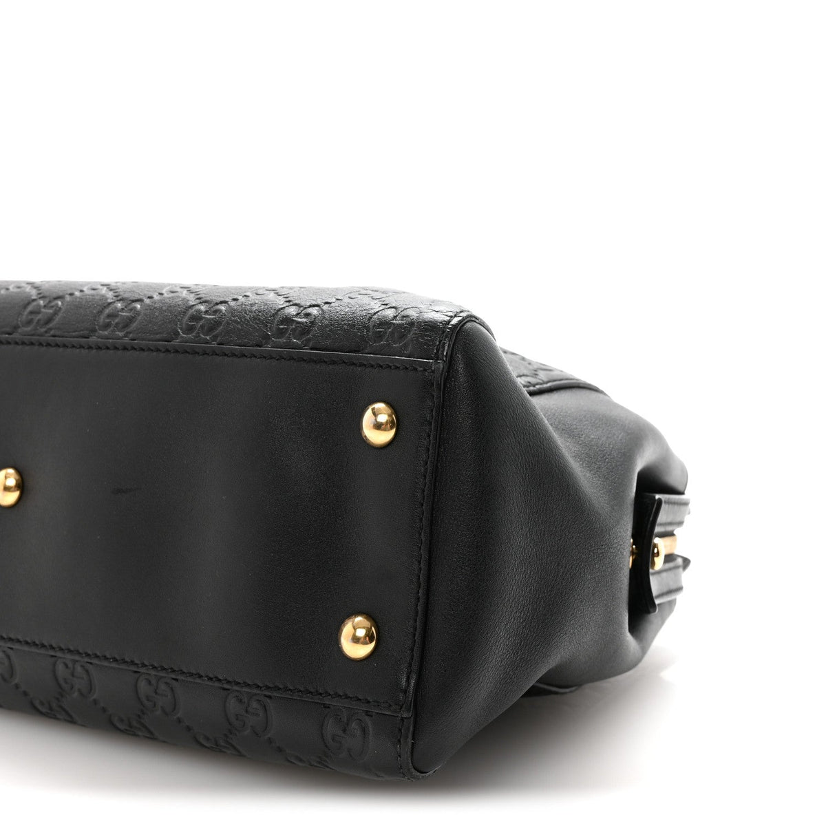 Guccissima Signature Medium Shoulder Tote Bag Black