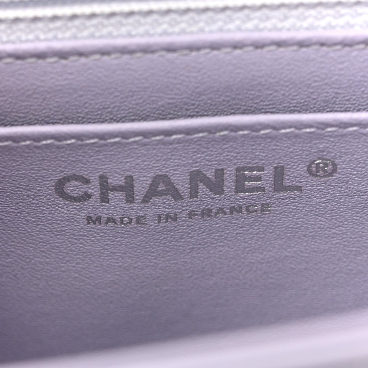 Aged Calfskin Chevron Quilted 2.55 Reissue Mini Flap Light Purple