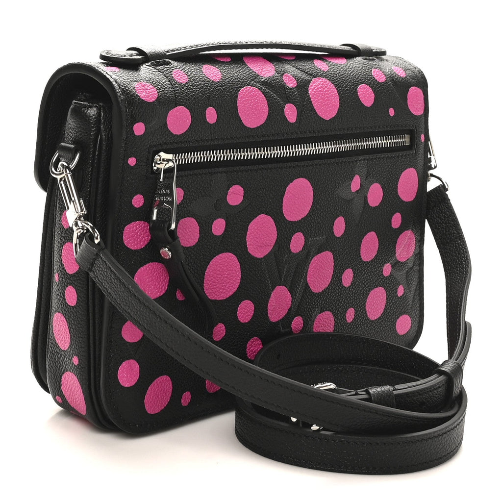 LV x YK Empreinte Monogram Giant Pochette Metis Black Fuchsia