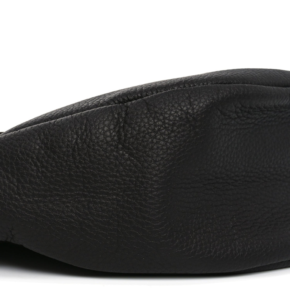Grained Calfskin Small Slouchy Banana Bag Dark Brown