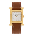 Stainless Steel Epsom 21mm Heure H Hour Quartz Watch Gold