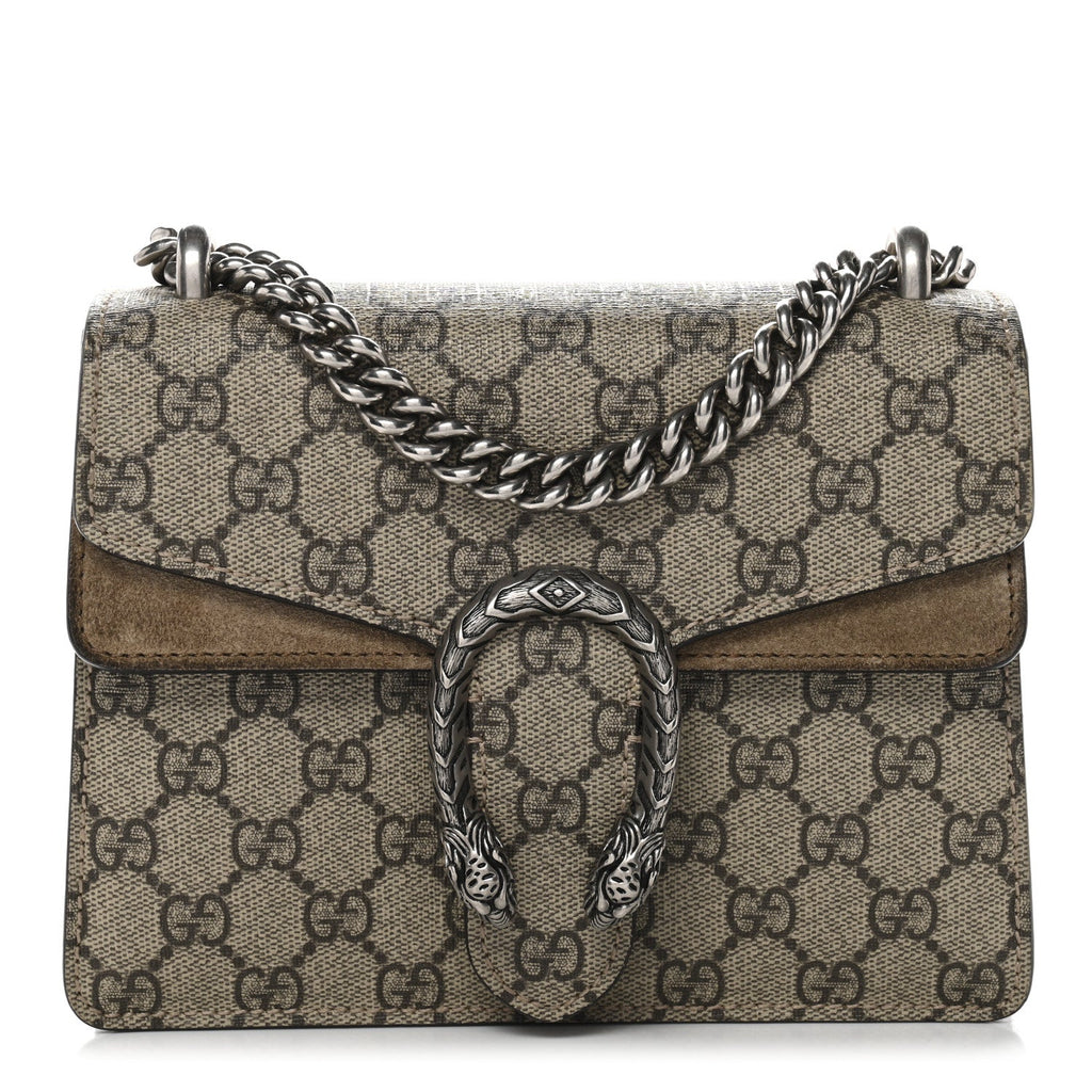 GG Supreme Monogram Mini Dionysus Shoulder Bag Taupe