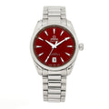 Stainless Steel 38mm Seamaster Aqua Terra Master Co-Axial Chronometer Automatic Watch Red 220.10.38.20.13.003