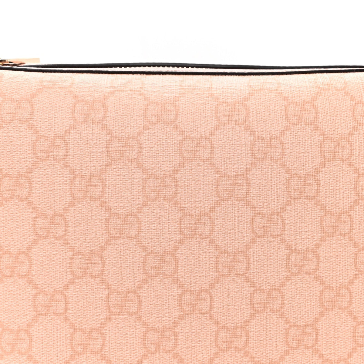 GG Supreme Monogram Textured Calfskin Web Super Mini Ophidia Shoulder Bag Pink