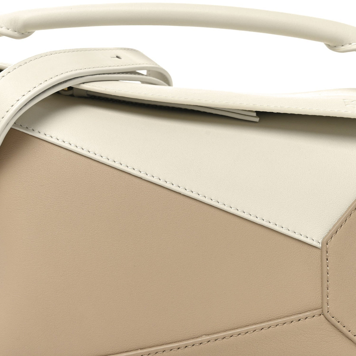 Classic Calfskin Small Puzzle Edge Bag Soft White Paper Craft
