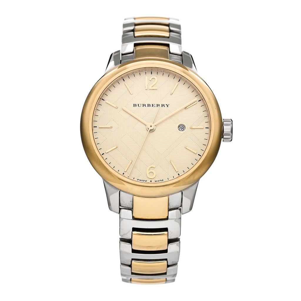 Stainless Steel 32mm Classic Round Quartz Watch Gold BU10118