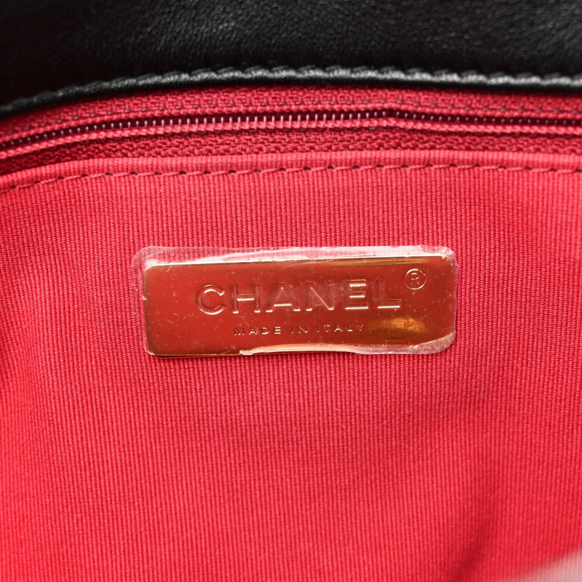 Lambskin Quilted Large Chanel 19 Flap Black
