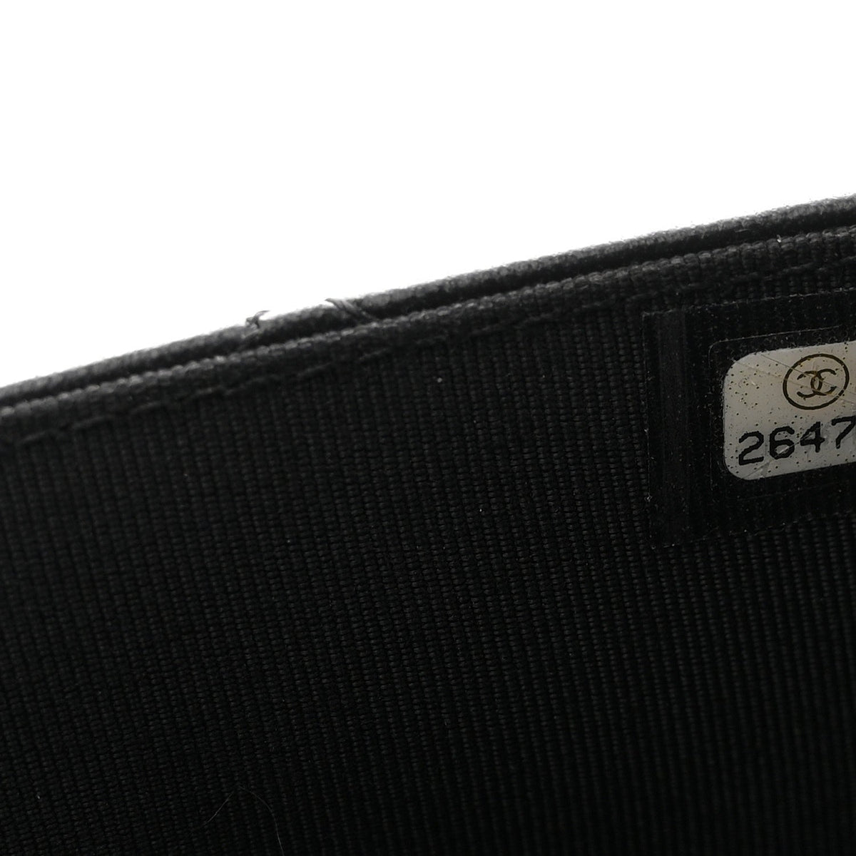 Lambskin Quilted Wallet On Chain WOC Black