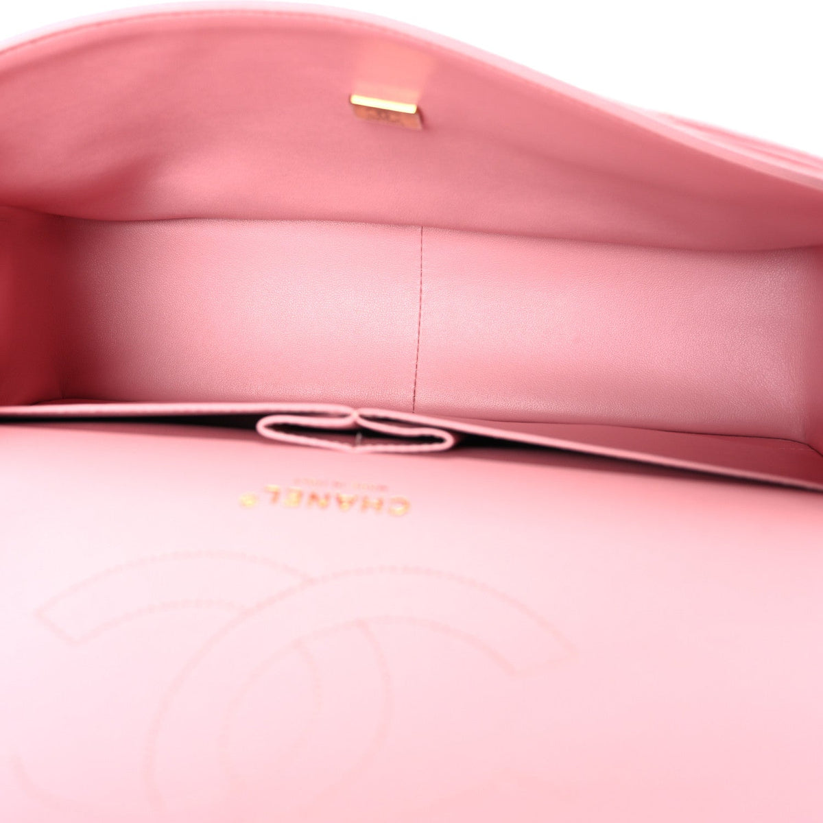 Caviar Quilted Jumbo Double Flap Pink
