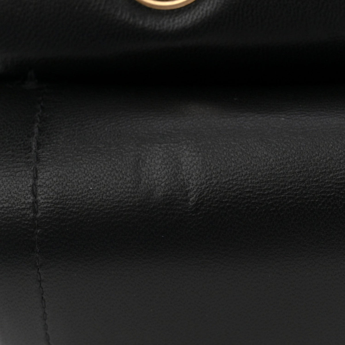 Lambskin Quilted Small Double Flap Black