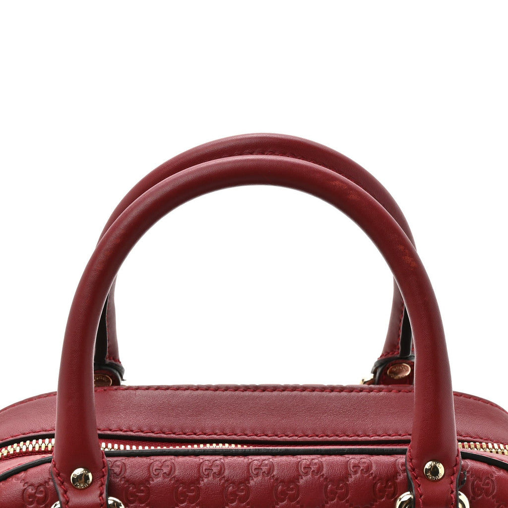 Soft Microguccissima Small Crossbody Bag Rosso