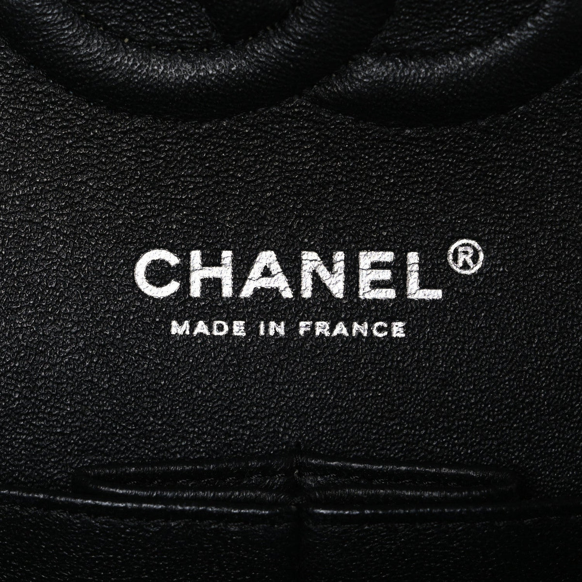 Caviar Chevron Quilted Medium Double Flap Black