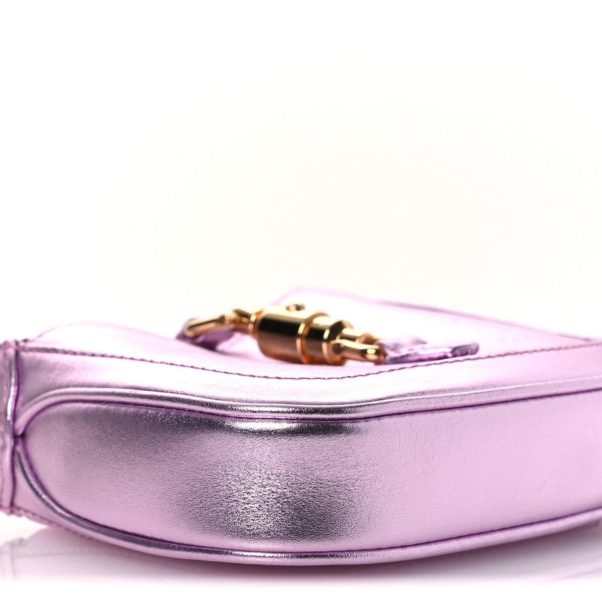Laminated Nappa Nano Jackie 1961 Hobo Metallic Pink