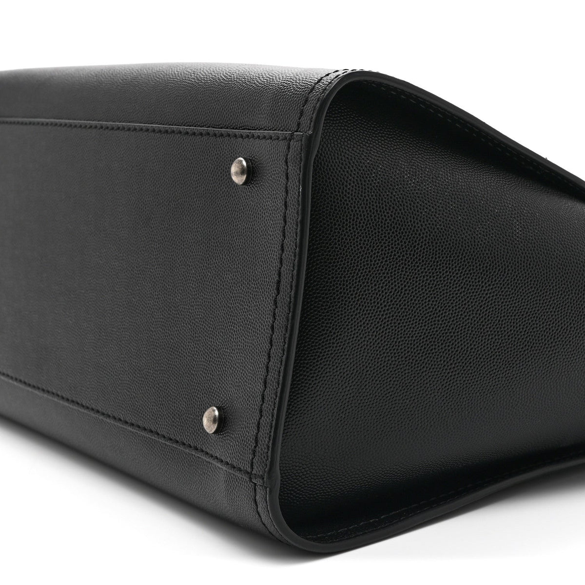 Caviar Small Studded Deauville Tote Black