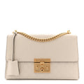 Guccissima Medium Padlock Shoulder Bag Mystic White